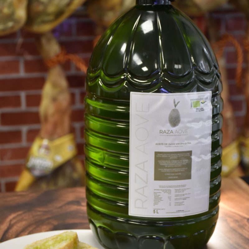 Aceite de Oliva Virgen Extra Ecológico Picual 5L – Cosecha Temprana · 1ª Extracción en Frío · Sierra Mágina (Jaén)