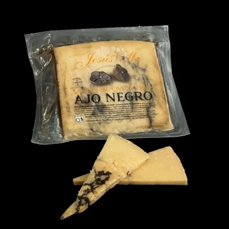 Queso Curado de Oveja con Ajo Negro (cuña 200g)