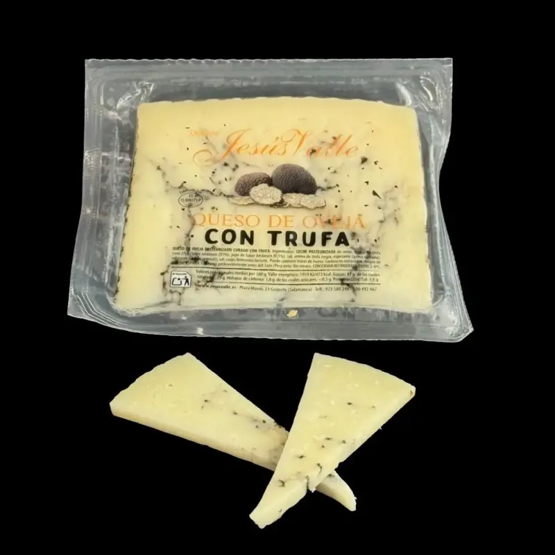 Queso de oveja curado con trufa (cuña 200g)