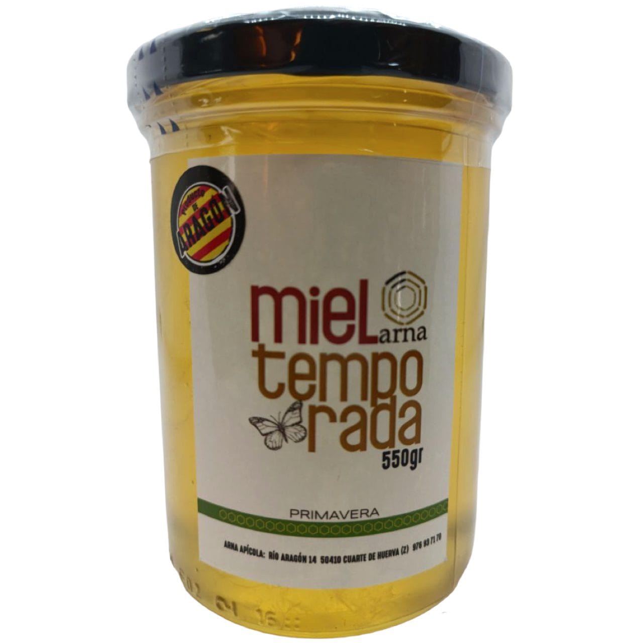 Tarro de miel de temporada de Aragón de 550 g