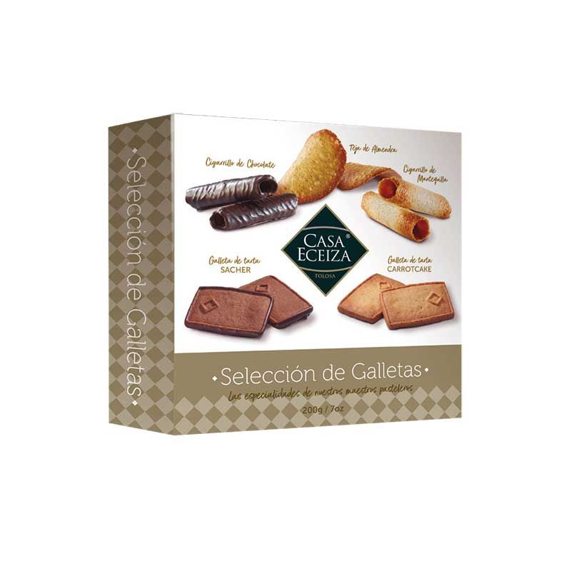 Caja de selección de galletas de Tolosa Casa Eceiza de 200 g