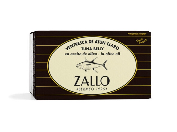Lata de ventresca de atún claro en aceite de oliva Zallo de 110 g